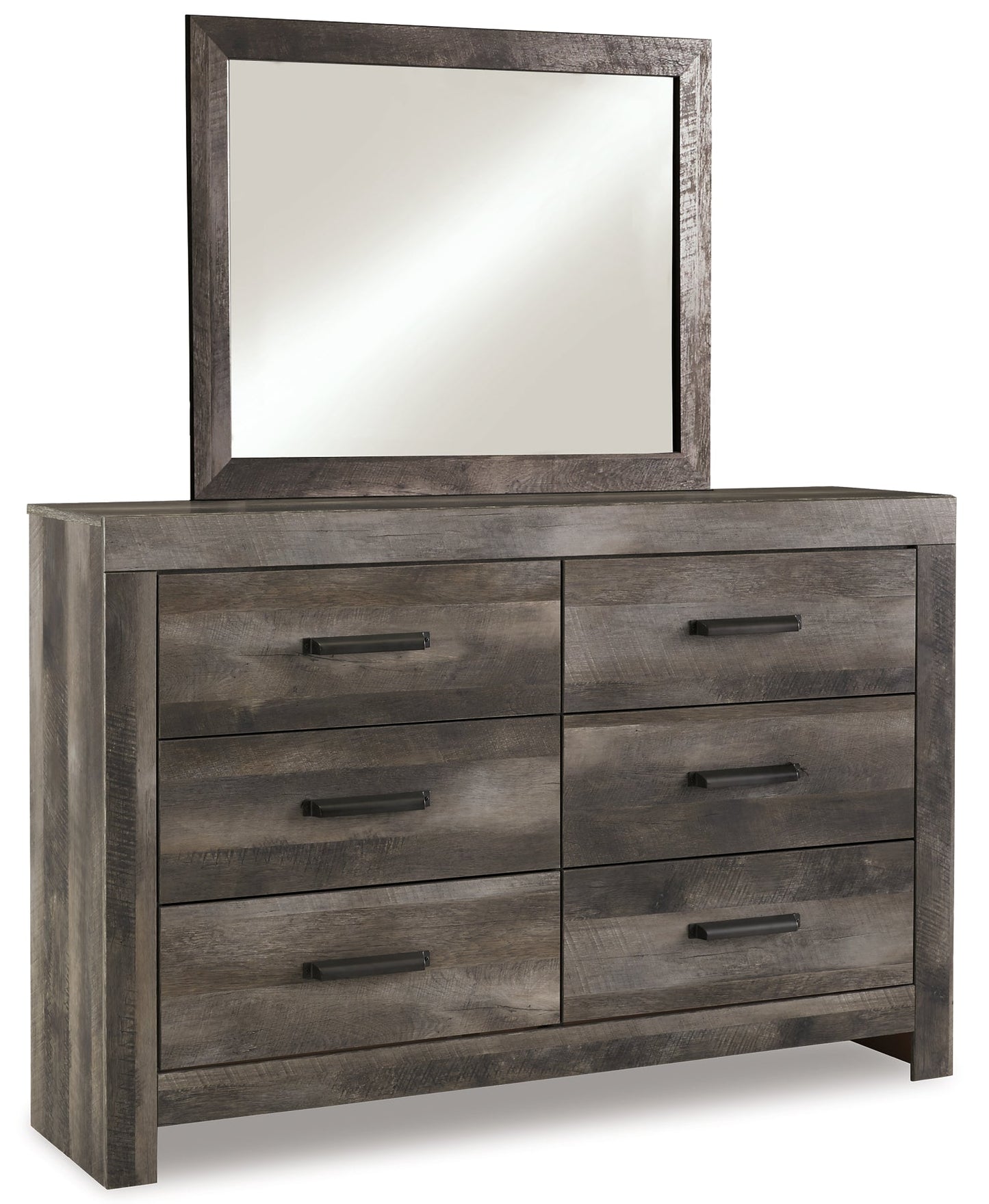 Wynnlow King Poster Bed with Mirrored Dresser at Cloud 9 Mattress & Furniture furniture, home furnishing, home decor