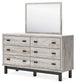 Vessalli King Panel Headboard with Mirrored Dresser and Nightstand at Cloud 9 Mattress & Furniture furniture, home furnishing, home decor