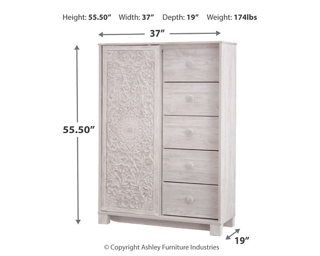 Paxberry Queen Panel Bed with Mirrored Dresser and Chest at Cloud 9 Mattress & Furniture furniture, home furnishing, home decor