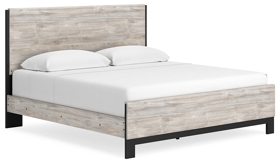 Vessalli King Panel Bed with Mirrored Dresser, Chest and Nightstand at Cloud 9 Mattress & Furniture furniture, home furnishing, home decor