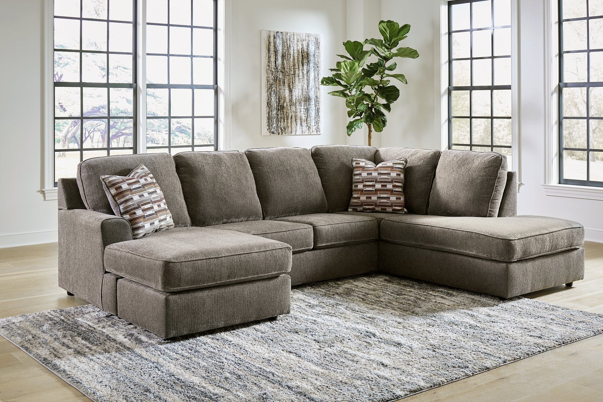 O'Phannon 2-Piece Sectional with Ottoman at Cloud 9 Mattress & Furniture furniture, home furnishing, home decor