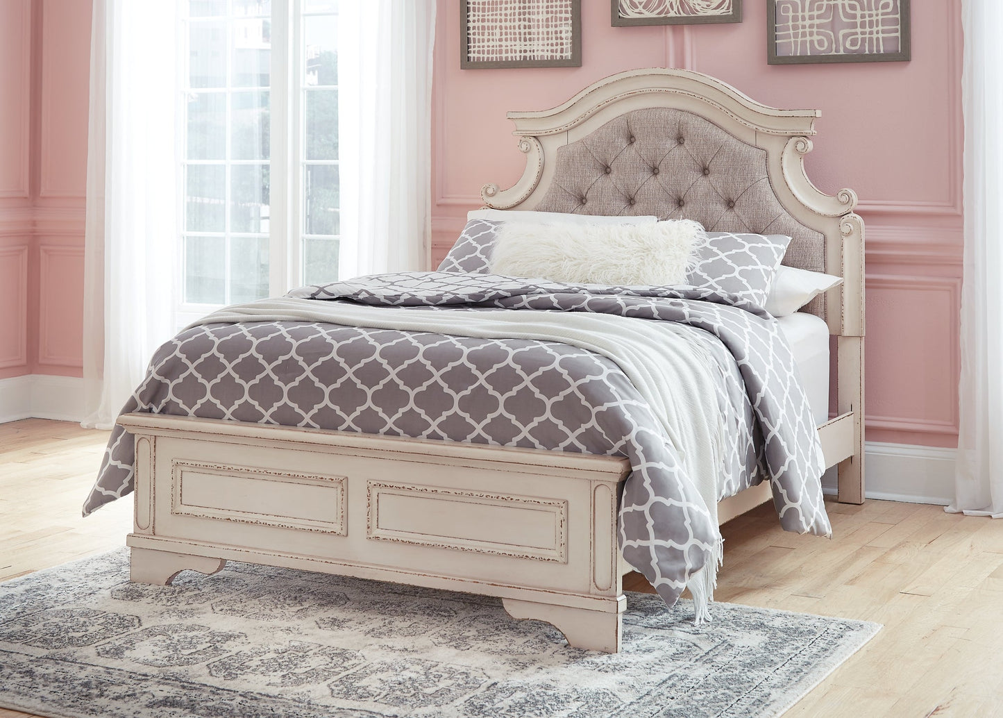 Realyn Full Panel Bed with Mirrored Dresser at Cloud 9 Mattress & Furniture furniture, home furnishing, home decor