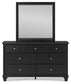 Lanolee Dresser and Mirror at Cloud 9 Mattress & Furniture furniture, home furnishing, home decor