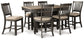 Tyler Creek Counter Height Dining Table and 6 Barstools at Cloud 9 Mattress & Furniture furniture, home furnishing, home decor