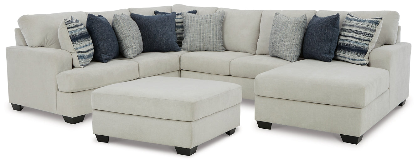 Lowder 4-Piece Sectional with Ottoman at Cloud 9 Mattress & Furniture furniture, home furnishing, home decor