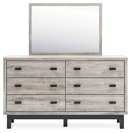 Vessalli Queen Panel Headboard with Mirrored Dresser, Chest and Nightstand at Cloud 9 Mattress & Furniture furniture, home furnishing, home decor