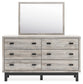 Vessalli Queen Panel Headboard with Mirrored Dresser, Chest and Nightstand at Cloud 9 Mattress & Furniture furniture, home furnishing, home decor