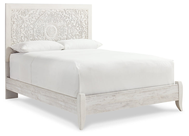 Paxberry Queen Panel Bed with Mirrored Dresser and Chest at Cloud 9 Mattress & Furniture furniture, home furnishing, home decor