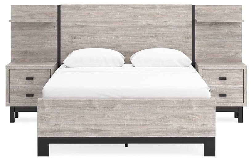 Vessalli Queen Panel Bed with Mirrored Dresser and Chest at Cloud 9 Mattress & Furniture furniture, home furnishing, home decor