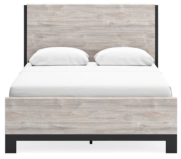 Vessalli Queen Panel Bed with Mirrored Dresser and 2 Nightstands at Cloud 9 Mattress & Furniture furniture, home furnishing, home decor