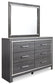 Lodanna Queen Panel Bed with 2 Storage Drawers with Mirrored Dresser and 2 Nightstands at Cloud 9 Mattress & Furniture furniture, home furnishing, home decor