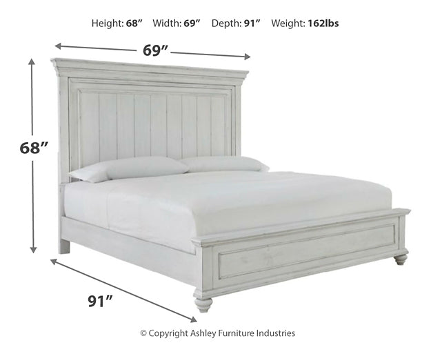 Kanwyn Queen Panel Bed with Mirrored Dresser and 2 Nightstands at Cloud 9 Mattress & Furniture furniture, home furnishing, home decor