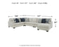 Lowder 5-Piece Sectional with Ottoman at Cloud 9 Mattress & Furniture furniture, home furnishing, home decor