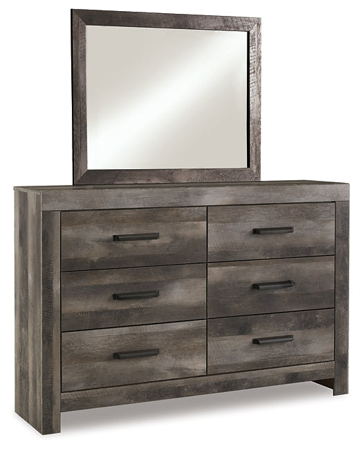 Wynnlow King Crossbuck Panel Bed with Mirrored Dresser, Chest and Nightstand at Cloud 9 Mattress & Furniture furniture, home furnishing, home decor