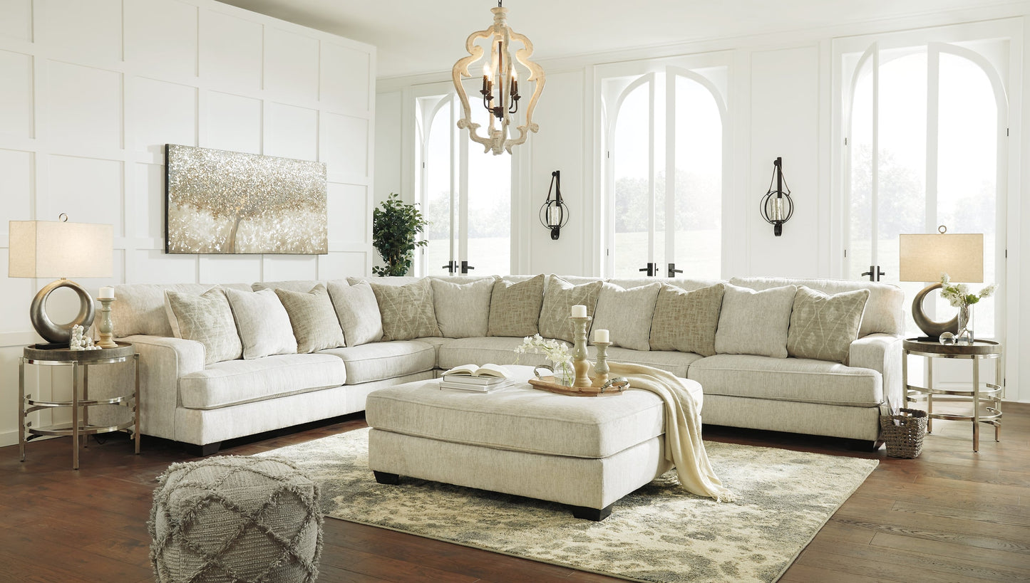 Rawcliffe 4-Piece Sectional with Ottoman at Cloud 9 Mattress & Furniture furniture, home furnishing, home decor