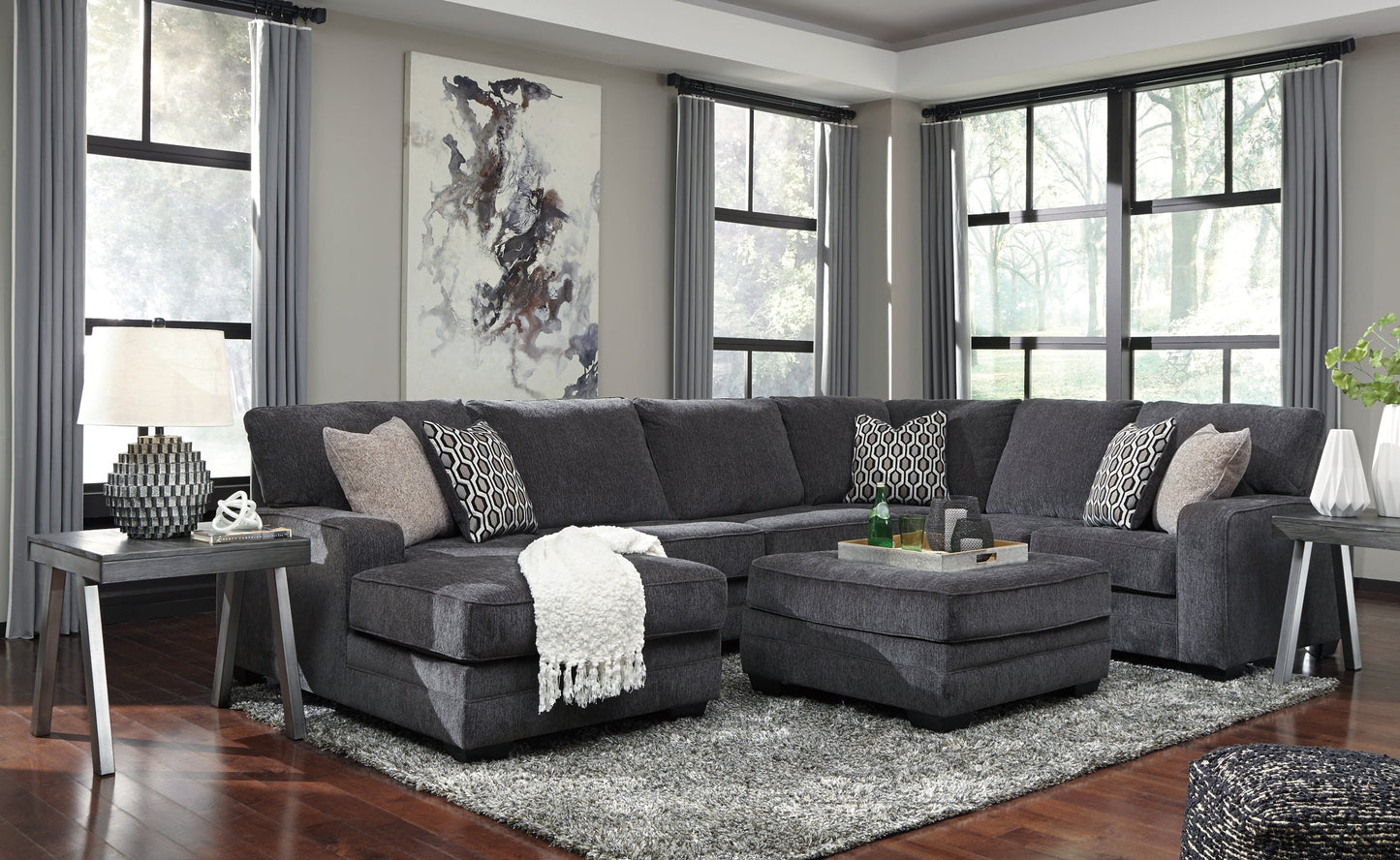 Tracling 3-Piece Sectional with Ottoman at Cloud 9 Mattress & Furniture furniture, home furnishing, home decor