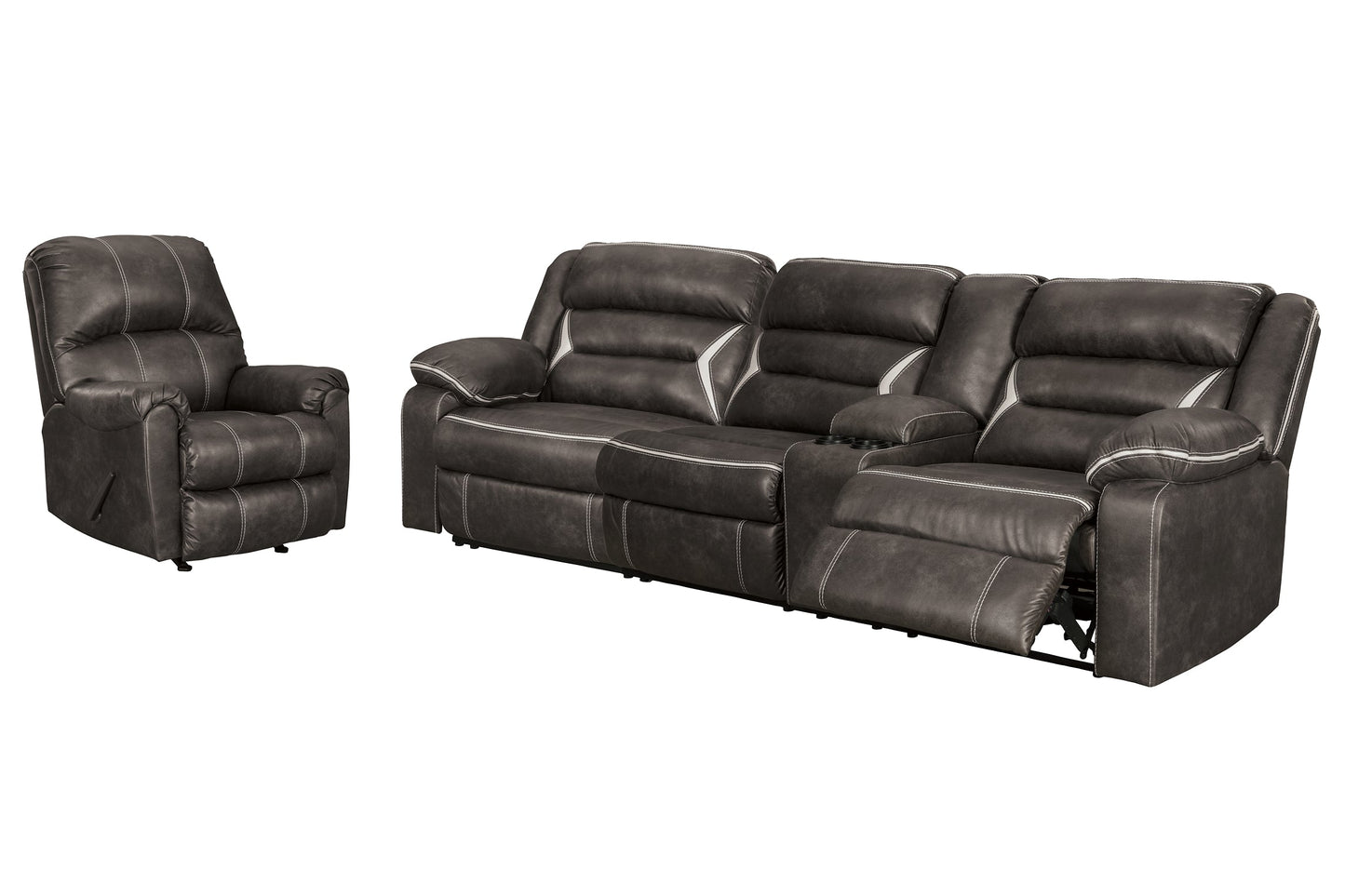 Kincord 2-Piece Sectional with Recliner at Cloud 9 Mattress & Furniture furniture, home furnishing, home decor