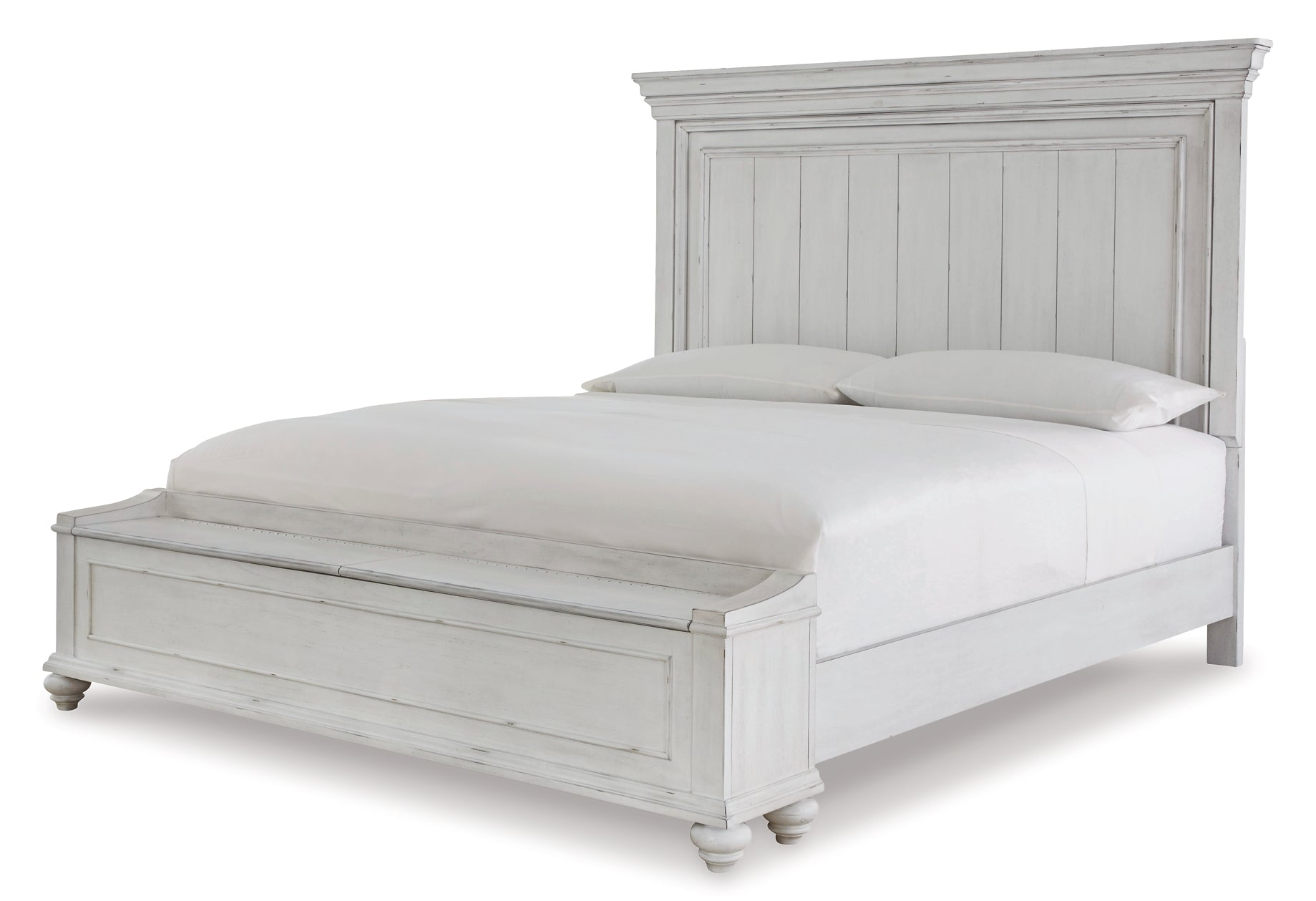 Kanwyn King Panel Bed with Storage with Mirrored Dresser and 2 Nightstands at Cloud 9 Mattress & Furniture furniture, home furnishing, home decor