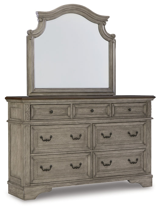 Lodenbay California King Panel Bed with Mirrored Dresser and Chest at Cloud 9 Mattress & Furniture furniture, home furnishing, home decor