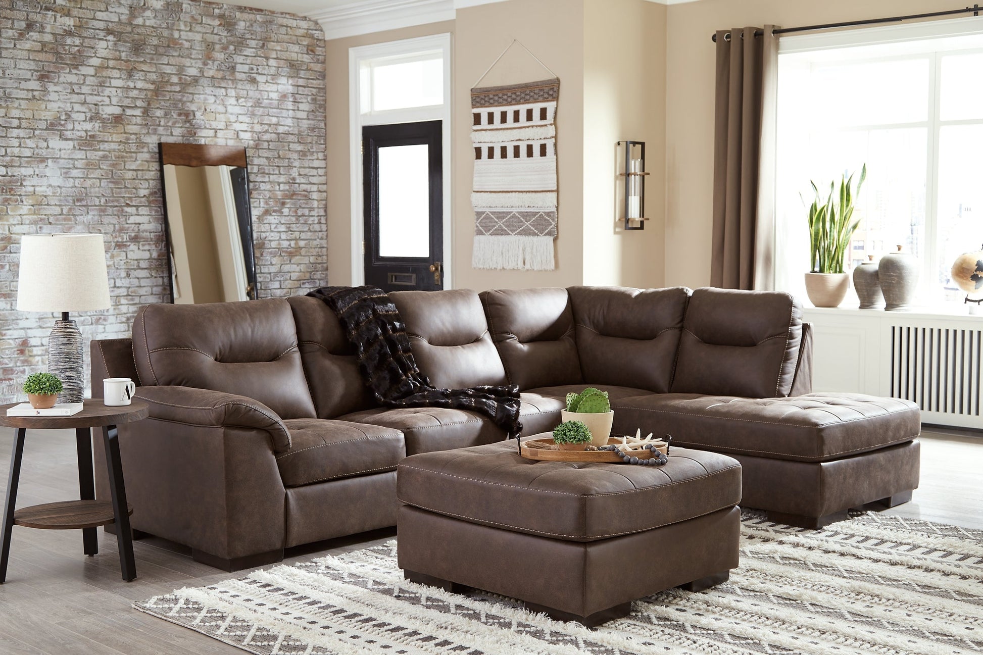 Maderla 2-Piece Sectional with Ottoman at Cloud 9 Mattress & Furniture furniture, home furnishing, home decor