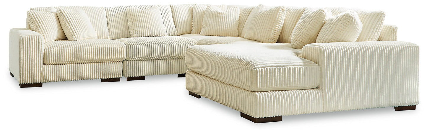 Lindyn 5-Piece Sectional with Ottoman at Cloud 9 Mattress & Furniture furniture, home furnishing, home decor