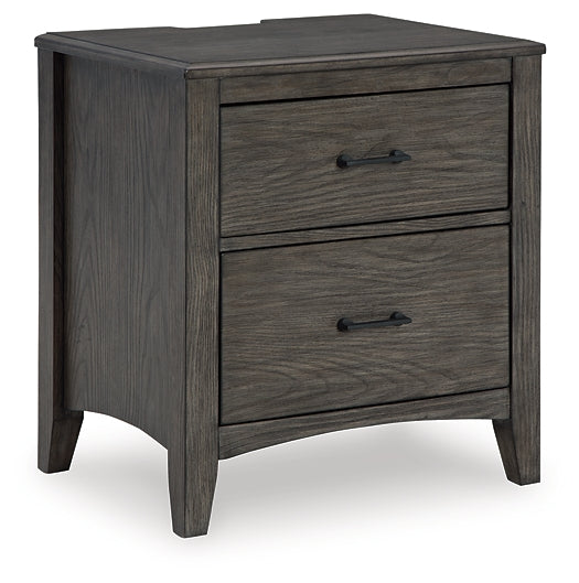 Montillan Two Drawer Night Stand at Cloud 9 Mattress & Furniture furniture, home furnishing, home decor