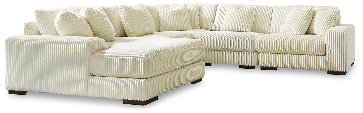 Lindyn 5-Piece Sectional with Ottoman at Cloud 9 Mattress & Furniture furniture, home furnishing, home decor