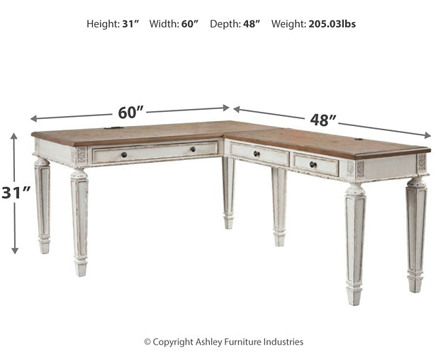 Realyn 2-Piece Home Office Desk at Cloud 9 Mattress & Furniture furniture, home furnishing, home decor