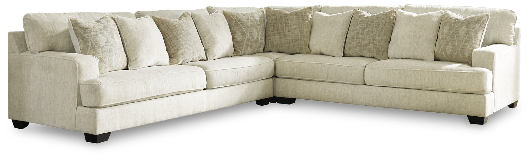 Rawcliffe 3-Piece Sectional with Ottoman at Cloud 9 Mattress & Furniture furniture, home furnishing, home decor