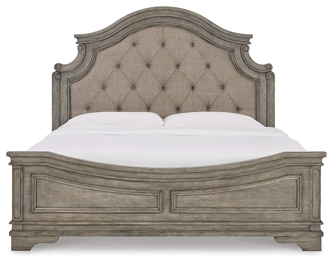 Lodenbay California King Panel Bed with Mirrored Dresser at Cloud 9 Mattress & Furniture furniture, home furnishing, home decor