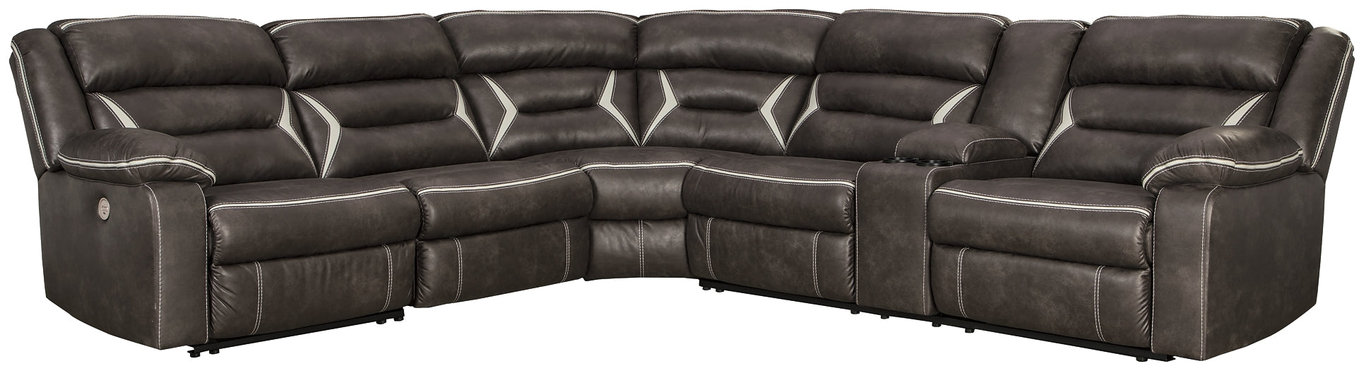 Kincord 4-Piece Sectional with Recliner at Cloud 9 Mattress & Furniture furniture, home furnishing, home decor