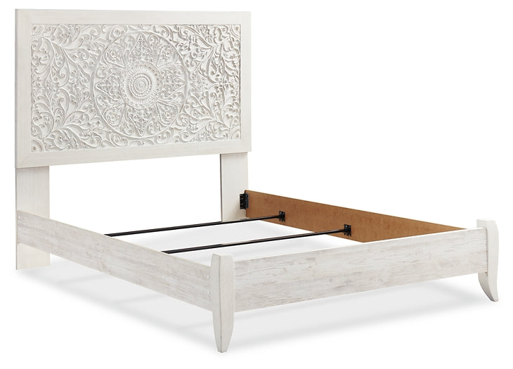 Paxberry Queen Panel Bed with Mirrored Dresser at Cloud 9 Mattress & Furniture furniture, home furnishing, home decor