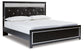 Kaydell King Upholstered Panel Platform Bed with Mirrored Dresser and Chest at Cloud 9 Mattress & Furniture furniture, home furnishing, home decor