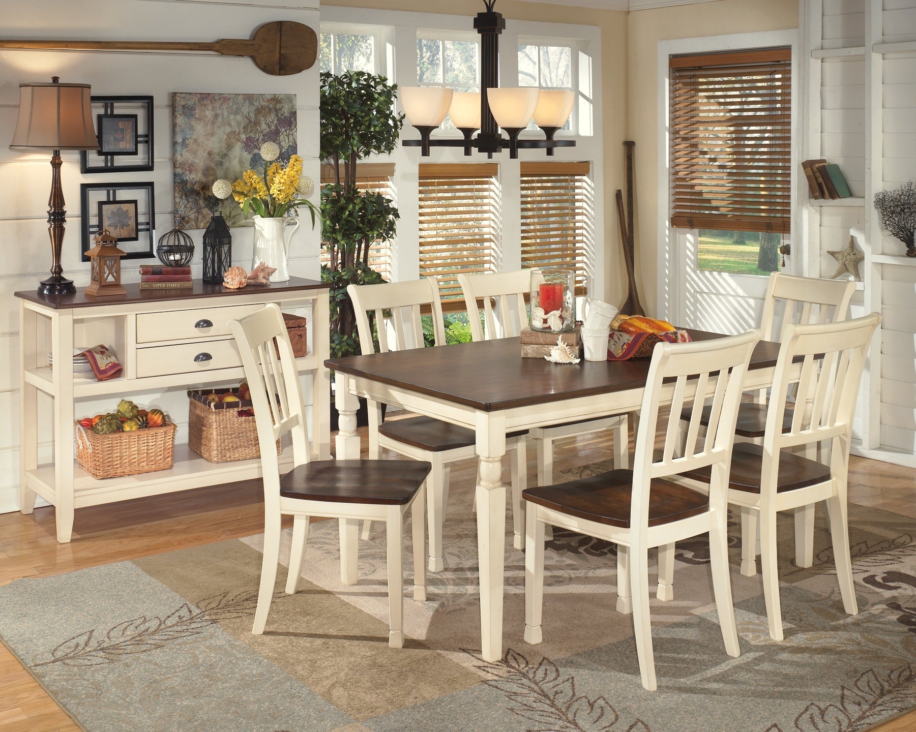 Whitesburg Dining Table and 6 Chairs with Storage at Cloud 9 Mattress & Furniture furniture, home furnishing, home decor