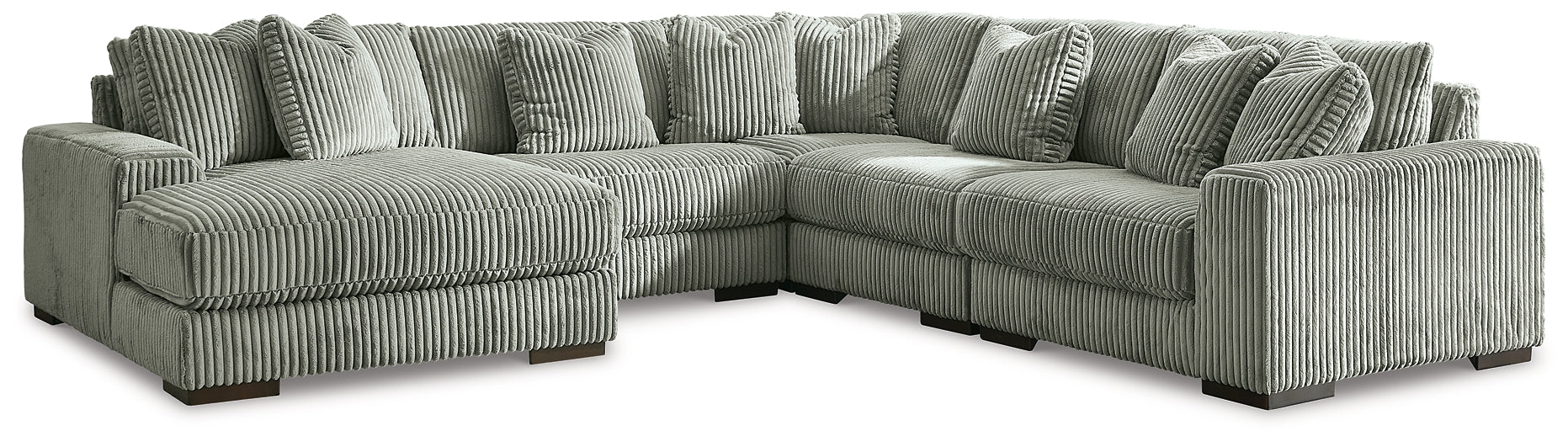 Lindyn 5-Piece Sectional with Ottoman at Cloud 9 Mattress & Furniture furniture, home furnishing, home decor