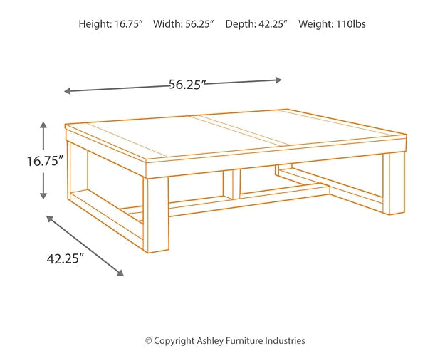 Watson Rectangular Cocktail Table at Cloud 9 Mattress & Furniture furniture, home furnishing, home decor