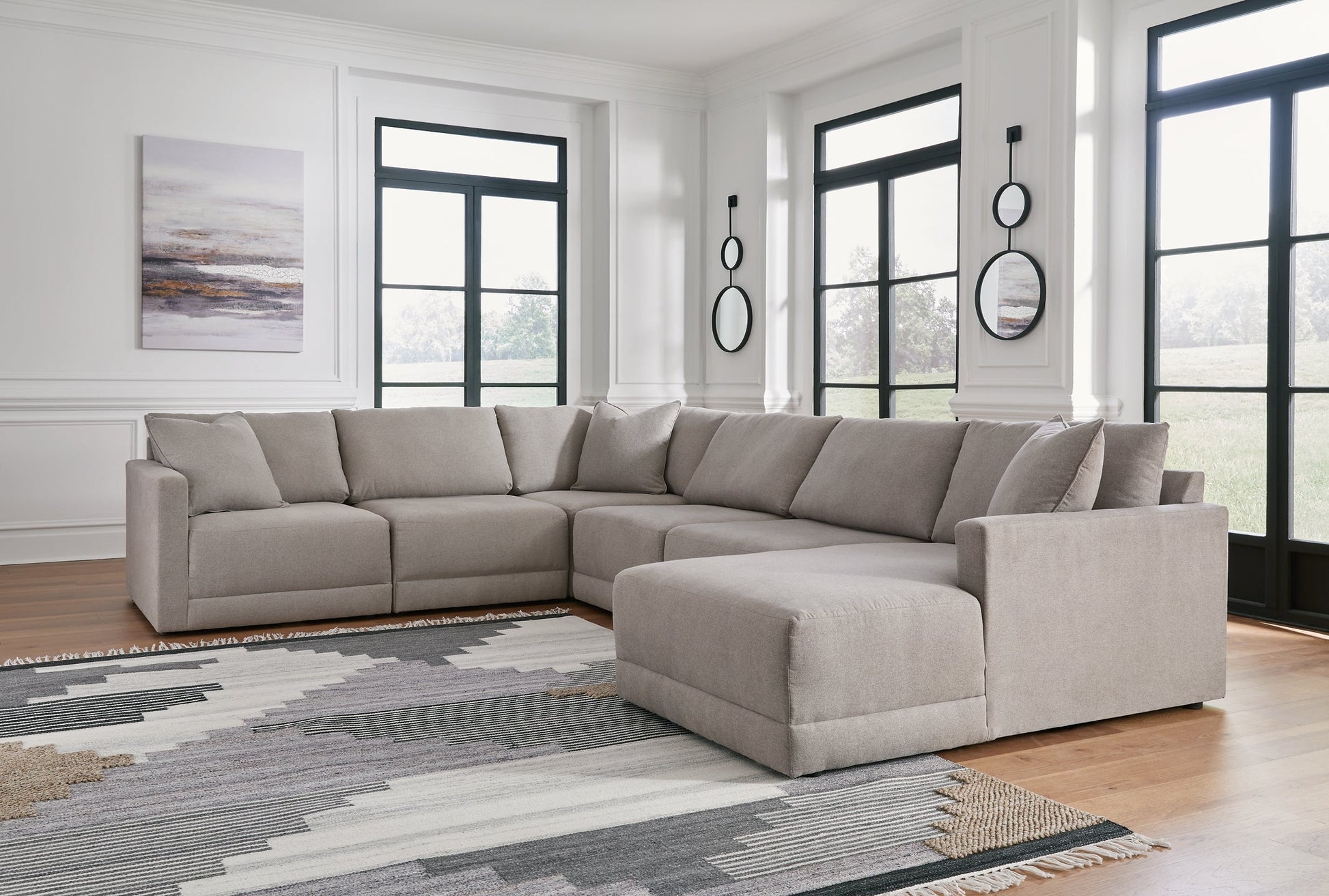 Katany 6-Piece Sectional with Ottoman at Cloud 9 Mattress & Furniture furniture, home furnishing, home decor