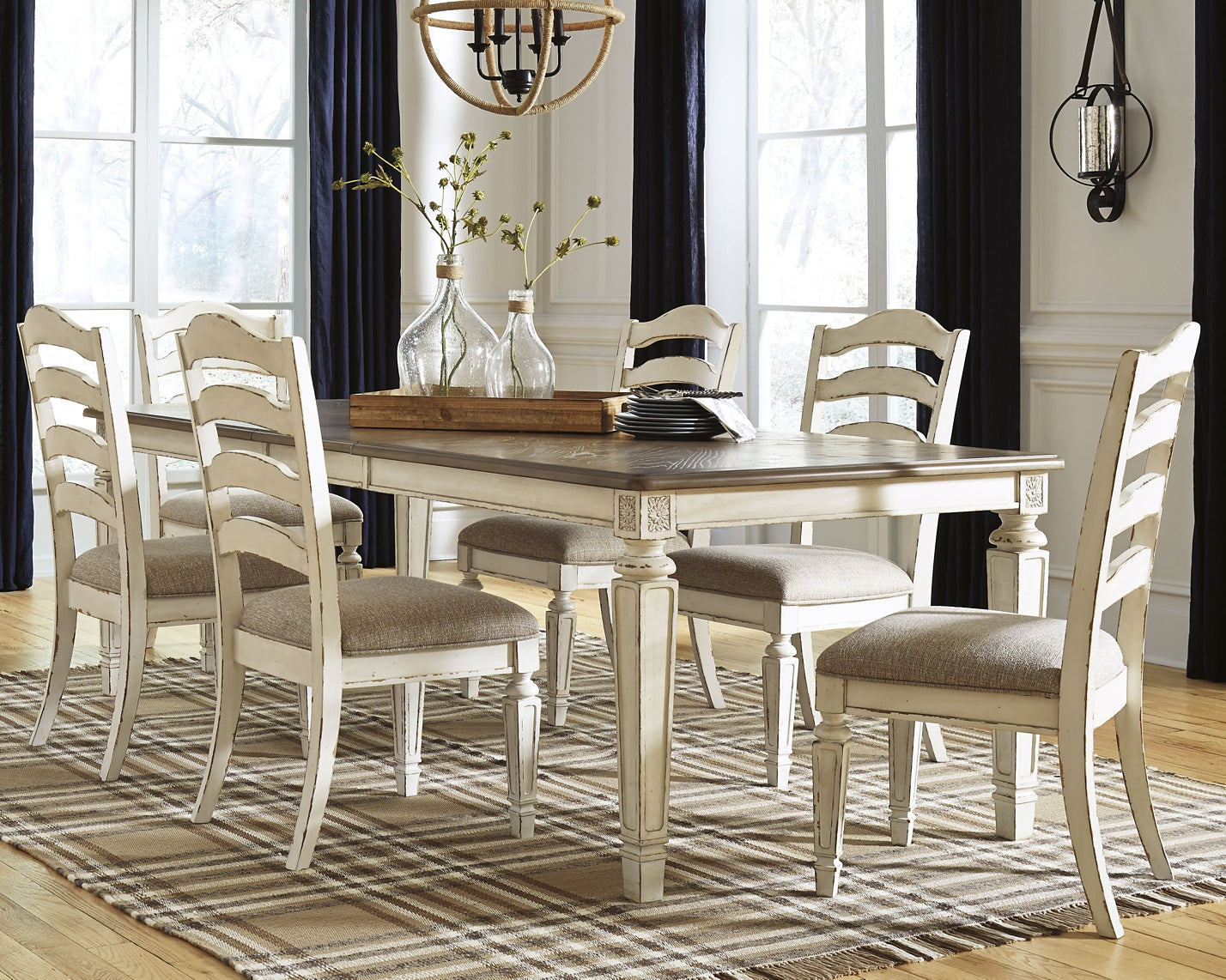 Realyn Dining Table and 6 Chairs at Cloud 9 Mattress & Furniture furniture, home furnishing, home decor