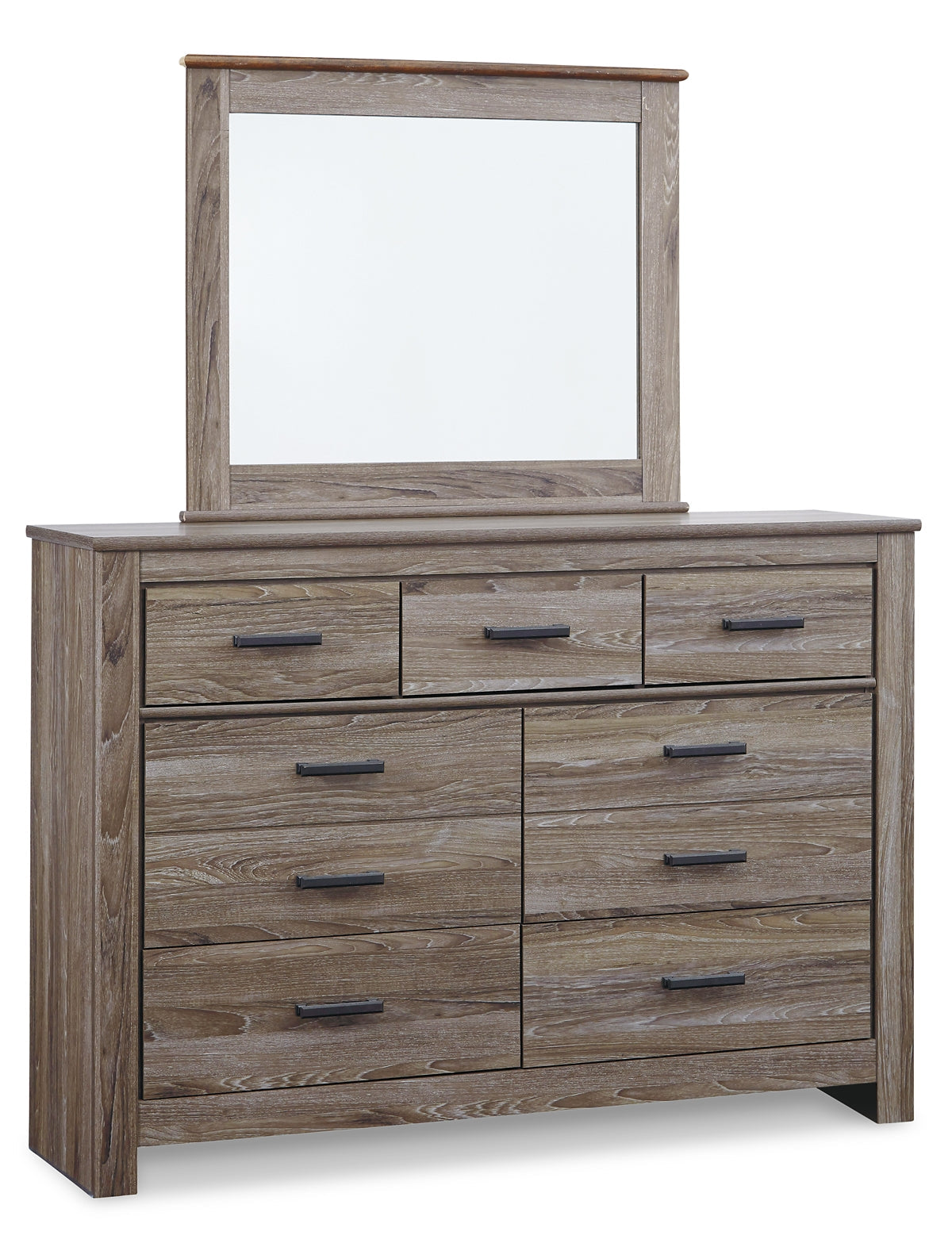 Zelen King/California King Panel Headboard with Mirrored Dresser, Chest and 2 Nightstands at Cloud 9 Mattress & Furniture furniture, home furnishing, home decor