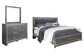 Lodanna King Panel Bed with Mirrored Dresser at Cloud 9 Mattress & Furniture furniture, home furnishing, home decor