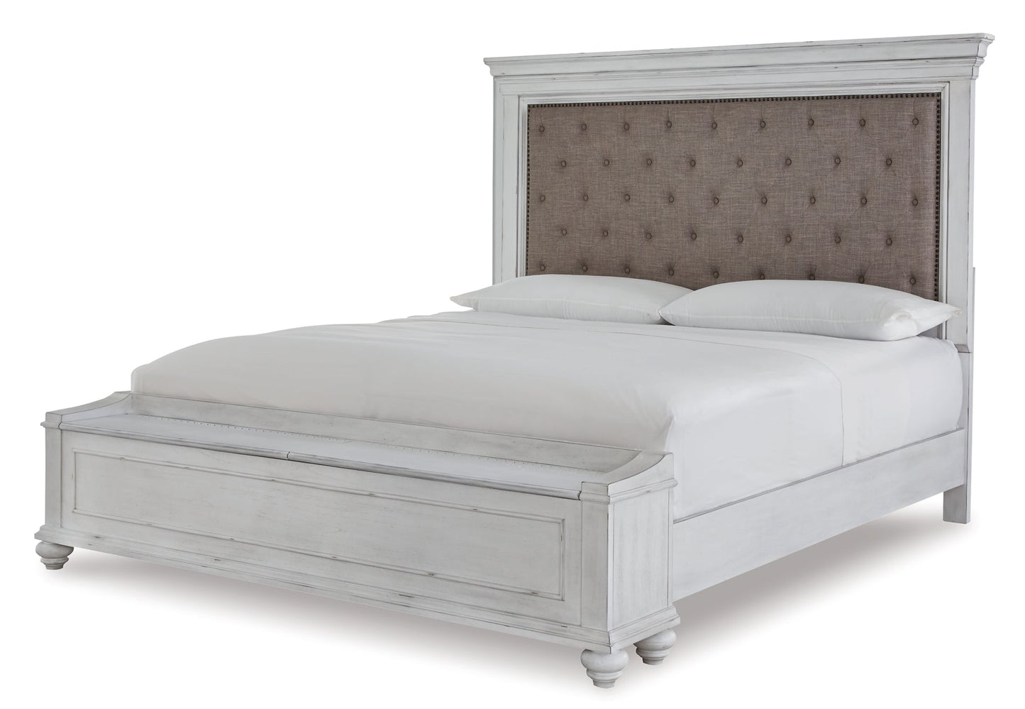 Kanwyn Queen Panel Bed with Storage with Mirrored Dresser, Chest and 2 Nightstands at Cloud 9 Mattress & Furniture furniture, home furnishing, home decor