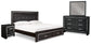 Kaydell King Upholstered Panel Bed with Mirrored Dresser and Nightstand at Cloud 9 Mattress & Furniture furniture, home furnishing, home decor