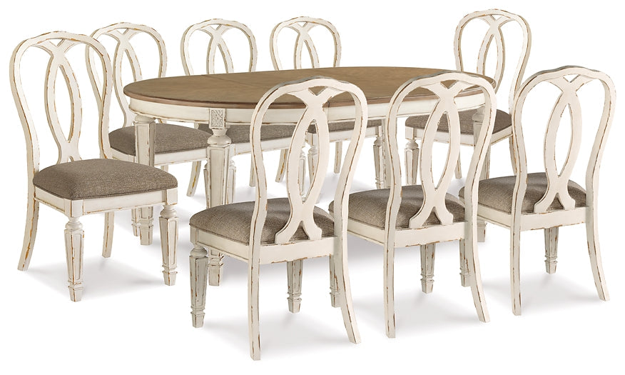 Realyn Dining Table and 8 Chairs at Cloud 9 Mattress & Furniture furniture, home furnishing, home decor