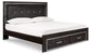 Kaydell King Panel Bed with Storage with Mirrored Dresser and 2 Nightstands at Cloud 9 Mattress & Furniture furniture, home furnishing, home decor