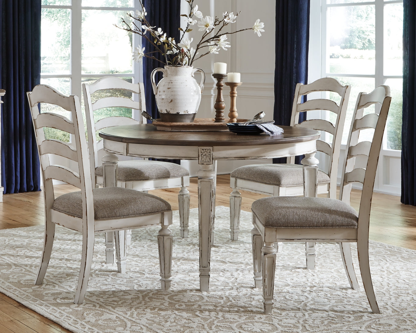 Realyn Dining Table and 4 Chairs at Cloud 9 Mattress & Furniture furniture, home furnishing, home decor