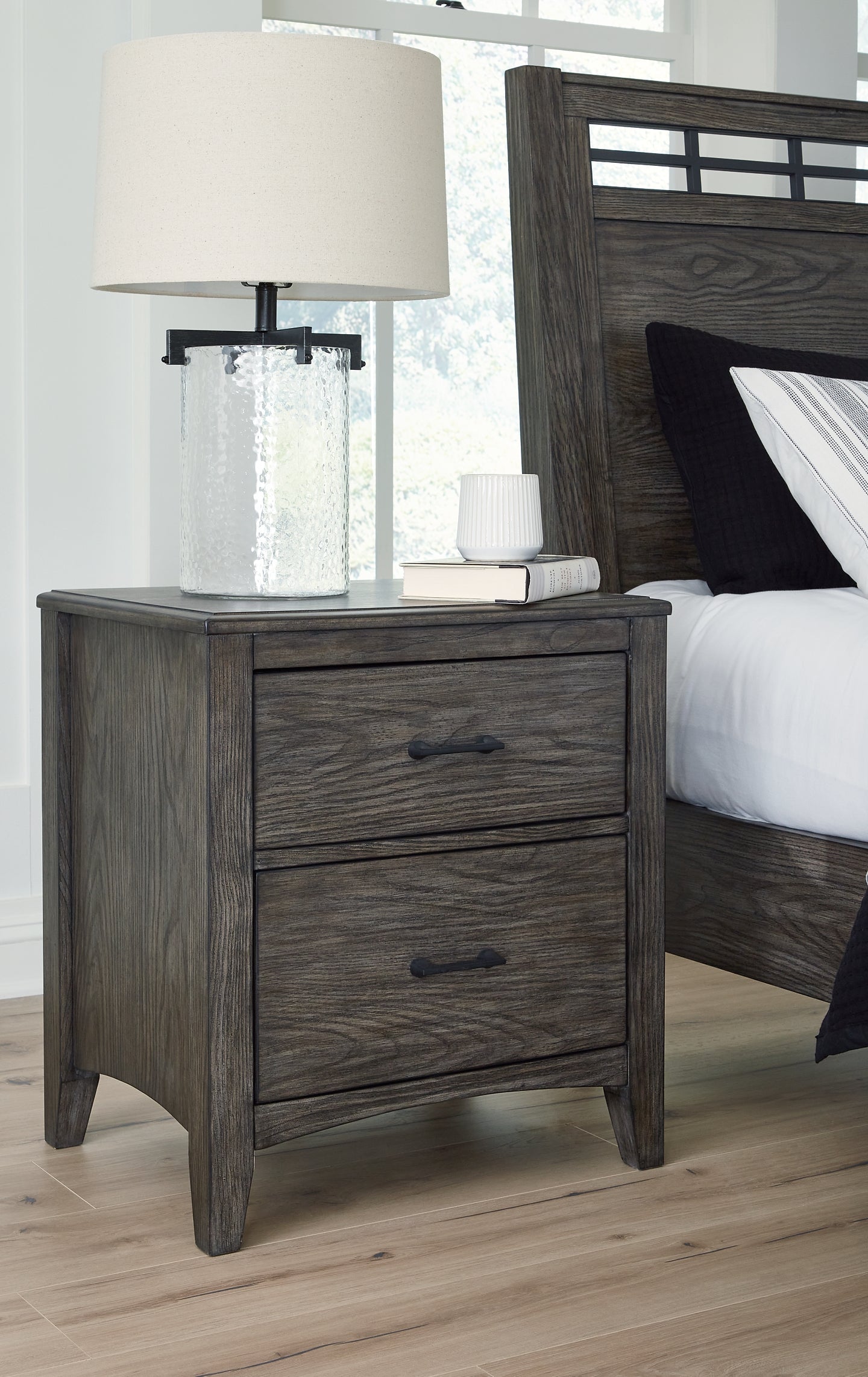 Montillan Two Drawer Night Stand at Cloud 9 Mattress & Furniture furniture, home furnishing, home decor