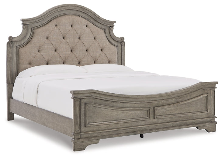 Lodenbay California King Panel Bed with Mirrored Dresser and Chest at Cloud 9 Mattress & Furniture furniture, home furnishing, home decor