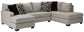 Megginson 2-Piece Sectional with Chair and Ottoman at Cloud 9 Mattress & Furniture furniture, home furnishing, home decor