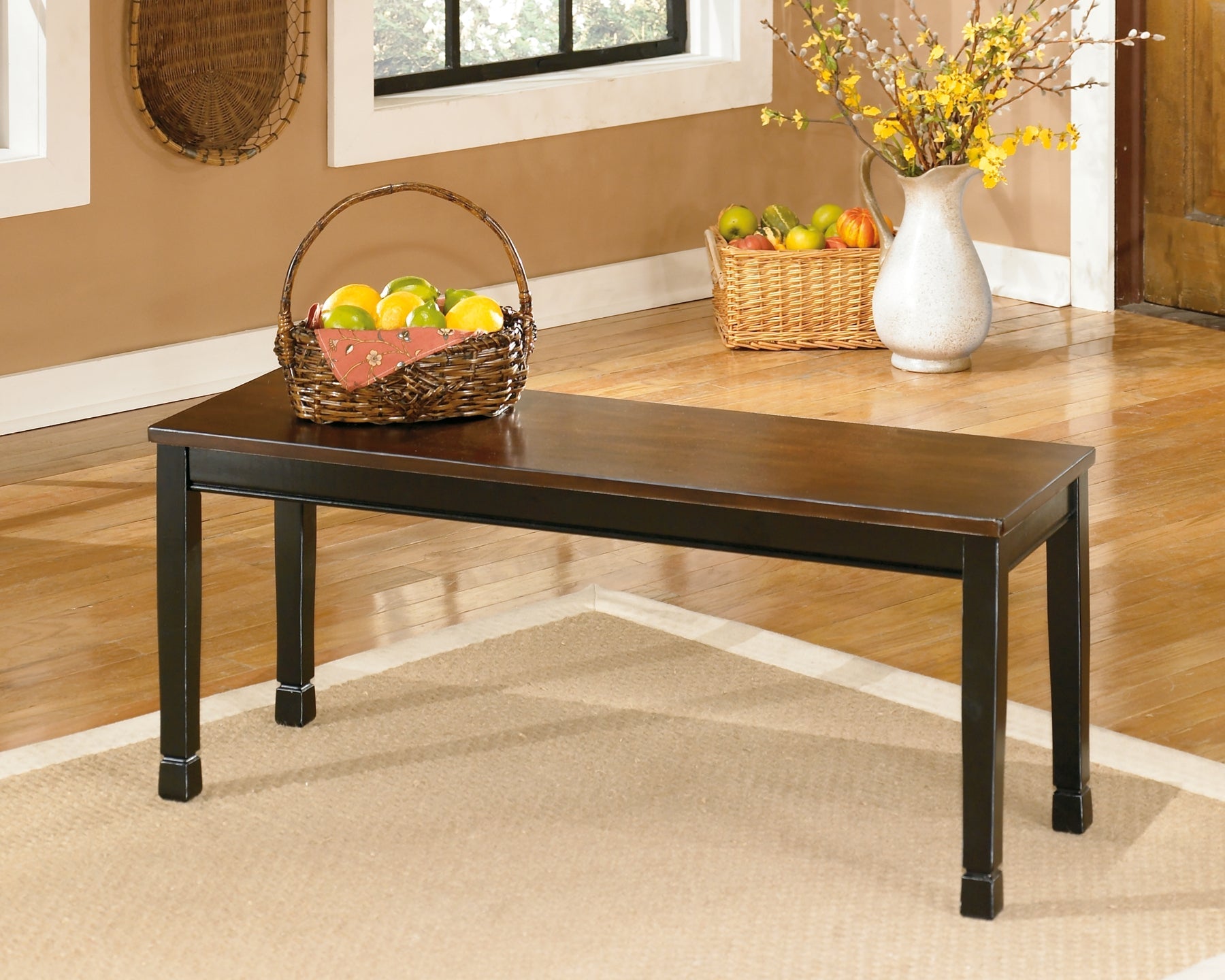 Owingsville Dining Table and 4 Chairs and Bench at Cloud 9 Mattress & Furniture furniture, home furnishing, home decor