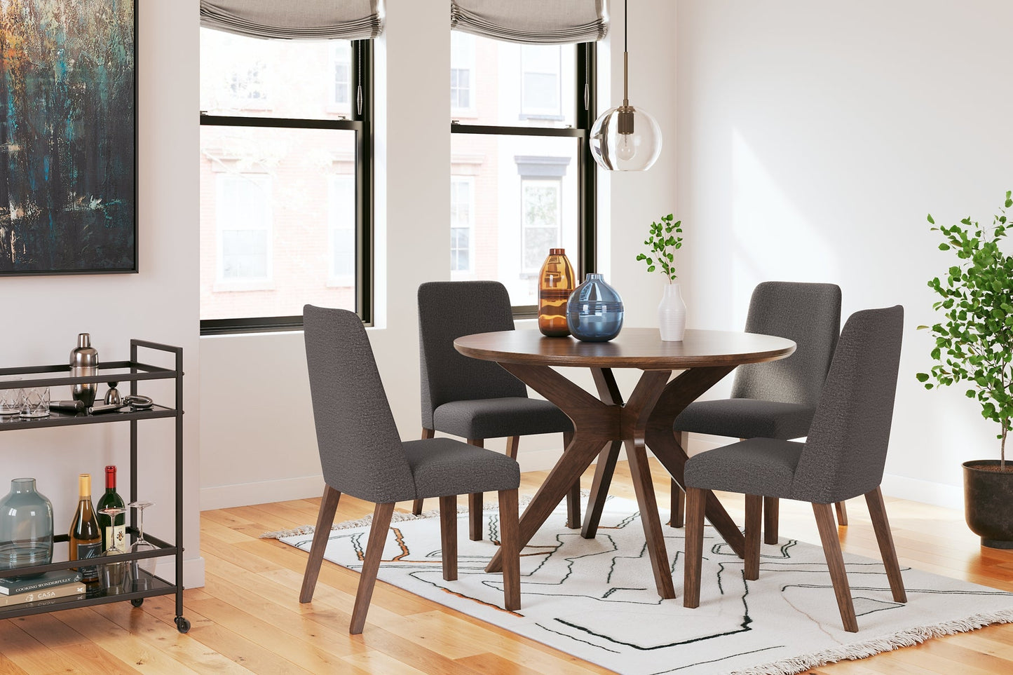 Lyncott Dining Table and 4 Chairs at Cloud 9 Mattress & Furniture furniture, home furnishing, home decor